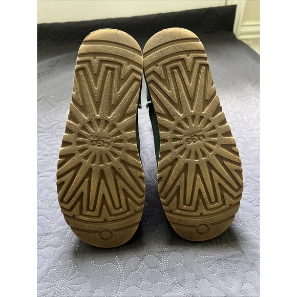 UGG W Bailey Button Emerald Green  Fur Boots Womens SZ US 7/UK 5.5 Glam Chic - Picture 13 of 16